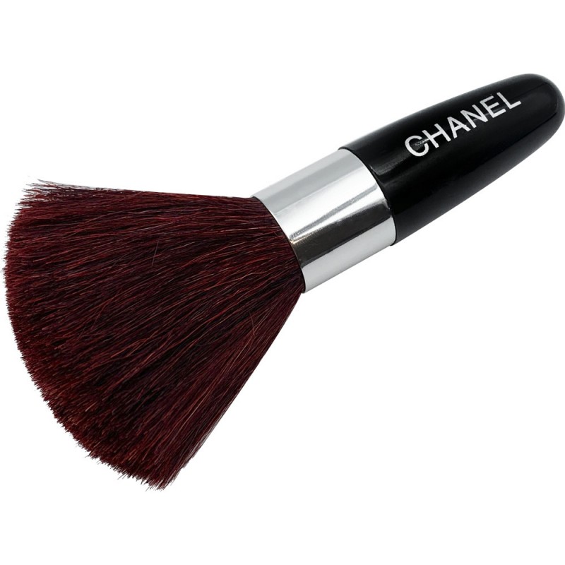 Пензлик CHANEL малий для професійного макіяжу з хромованою ручкою