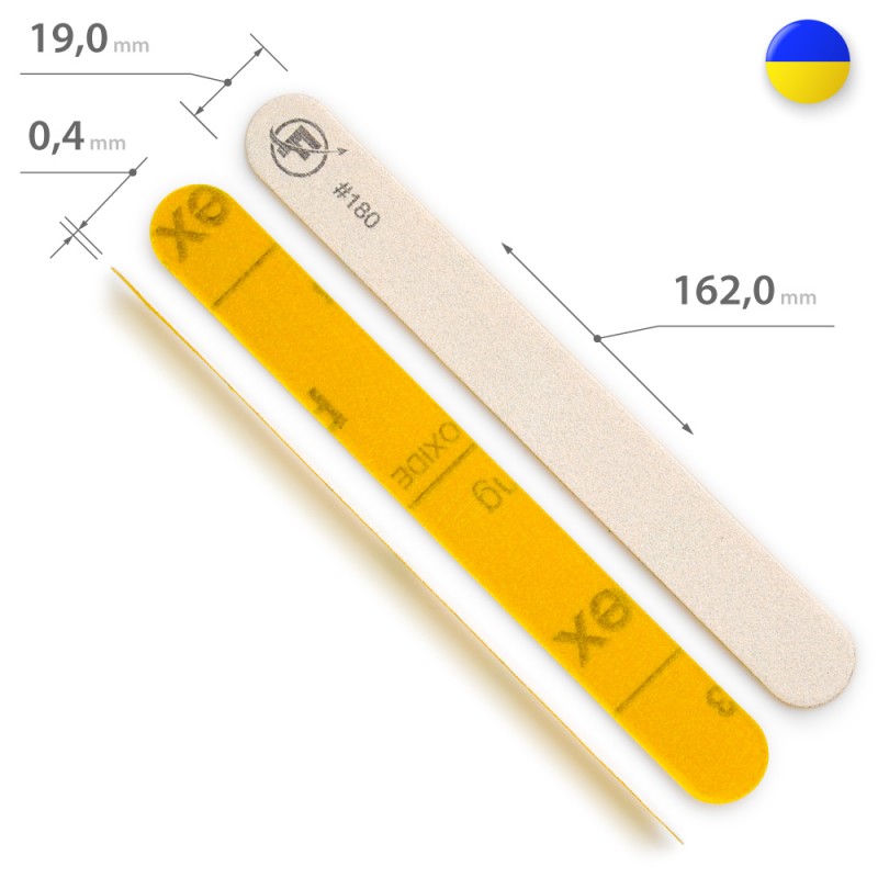 Змінні наждаки для прямої металевої основи 180 грит, 10 шт