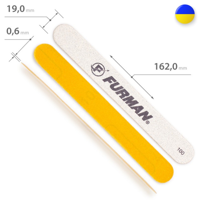 Змінні наждаки для прямої металевої основи 100 грит, 10 шт
