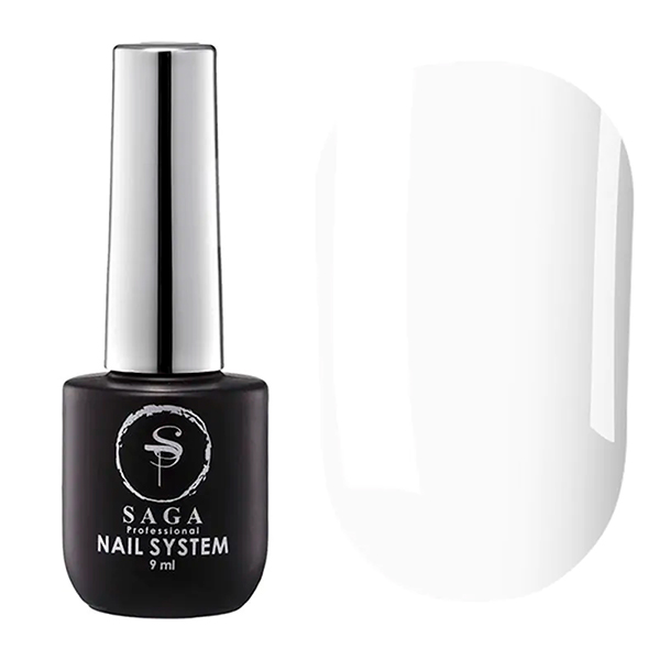 Saga Gel Polish Super White — гель-лак білий, 9 мл