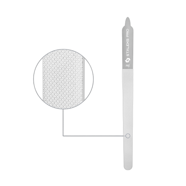 Drop-Shaped Laser Nail File STALEKS PRO EXPERT 11 — 155 mm (Straight with Handle)