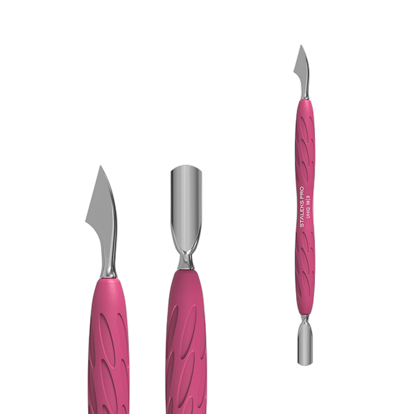 Пушер з сокиркою STALEKS PRO UNIQ 10 TYPE 3 з силіконовою ручкою