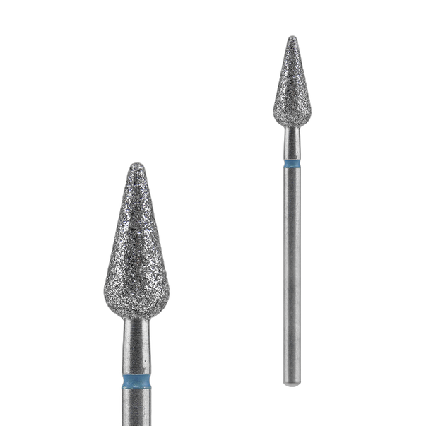STALEKS PRO EXPERT алмазний фреза — гостра форма груші, синій (Середній), 5 x 12 mm