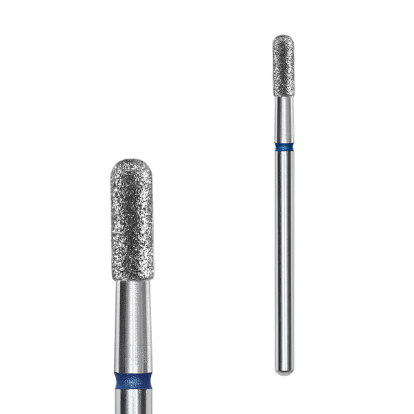 Фреза алмазна Циліндр закруглений STALEKS PRO EXPERT 2,3 х 6,5 мм синій