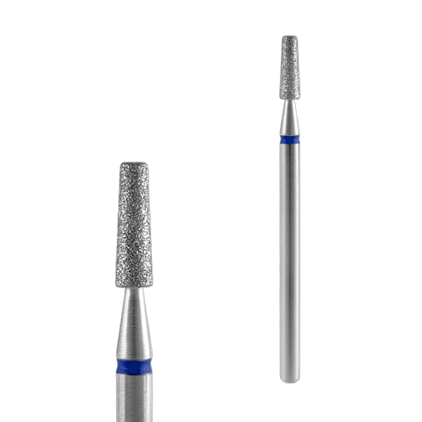 Алмазна фреза усічений конус STALEKS PRO Expert Blue 2,5 х 8 мм синя