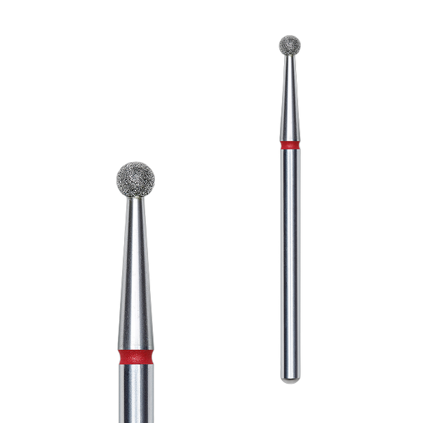 STALEKS PRO EXPERT Алмазний шаровий фреза — Червоний (Тонкий), 2.5 mm