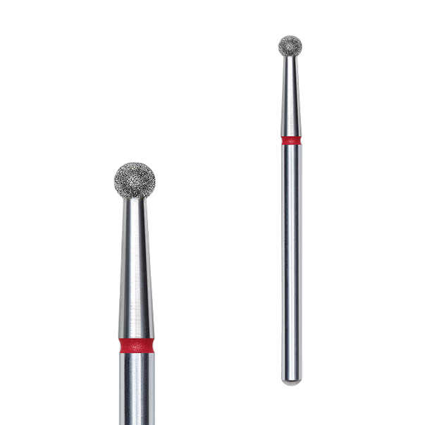 STALEKS PRO EXPERT Алмазний шаровий фреза — Червоний (Тонкий), 2.7 mm