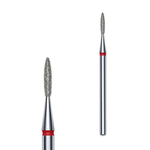 Алмазна фреза Flame STALEKS PRO EXPERT 1.6 x 8 mm Червоний (Тонка)