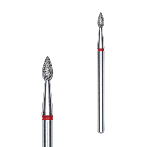 Алмазна фреза Drop STALEKS PRO EXPERT 2.3 x 5 mm Червоний (Тонка)