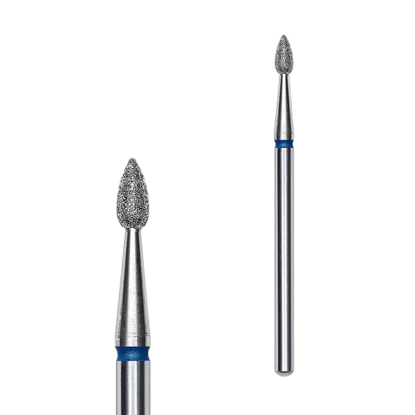 Фреза алмазна Капля STALEKS PRO EXPERT 2,3 х 5 мм синій
